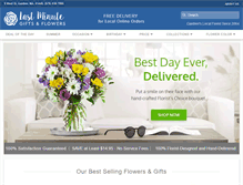 Tablet Screenshot of lastminutegiftsandflowers.com